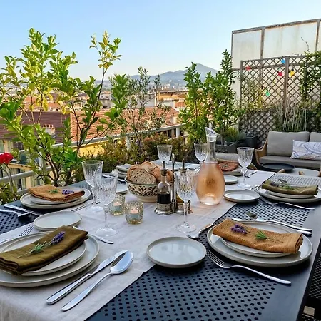 Apartmán Sun Deck Terrace - Port Of With View And Air Conditioning Nice